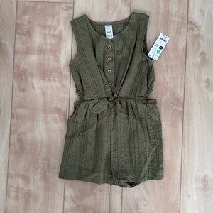 Carter’s Green Sleeveless Button-Up Romper NWT Size 5